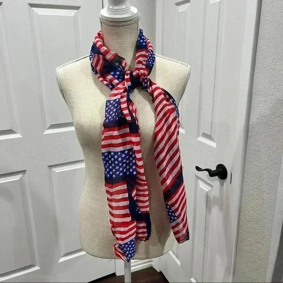 Accessories - Scarf patriotic lightweight flag USA